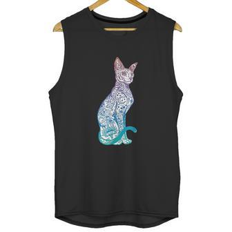 Stay Weird Pastel Goth Sphynx Cat Tattoo Kitten Unisex Tank Top | Favorety CA