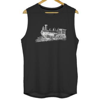 Steam Locomotive Train Engineer Railroad Mechanic Unisex Tank Top | Favorety