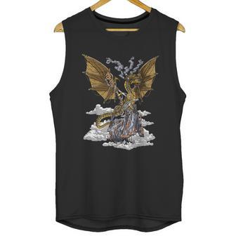 Steampunk Dragon Mechanical Gears Fantasy Industrial Gothic Unisex Tank Top | Favorety UK