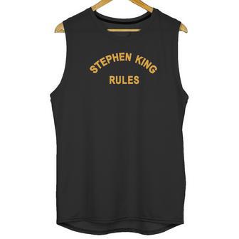 Stephen King Rules Horror Movie Book Merchandise Graphic Unisex Tank Top | Favorety