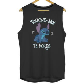 Stitch Touche Moi Et Je Te Mords Unisex Tank Top | Favorety UK