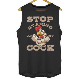 Stop Staring At My Cock 3 Unisex Tank Top | Favorety