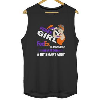 Strong Girl Fedex Classy Sassy And A Bit Smart Assy Unisex Tank Top | Favorety UK