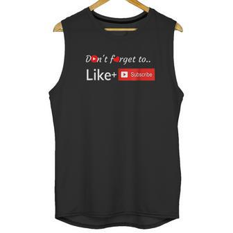 Like Subscribe Blogger Content Creators Channel Unisex Tank Top | Favorety AU