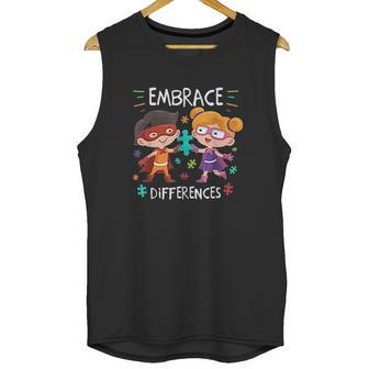 Superheroes Embrace Differences Gift Unisex Tank Top | Favorety CA