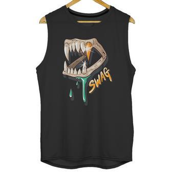 Swag Hip Hop Rapper Dinosaur Unisex Tank Top | Favorety AU