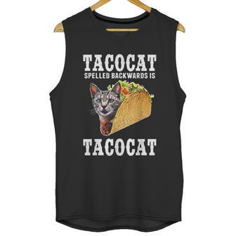 Tacocat Spelled Backwards Is Tacocat Funny Cat Gift Unisex Tank Top | Favorety