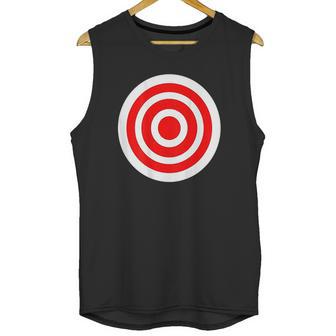 Target Funny Printed On The Back Bulls Eye Gift Unisex Tank Top | Favorety UK