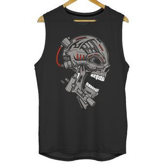 Terminator Skull Gun Head Graphic Design Printed Casual Daily Basic Unisex Tank Top | Favorety AU