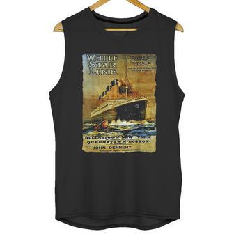 Titanic Sailing Ship Cruise Vintage Poster Unisex Tank Top | Favorety DE