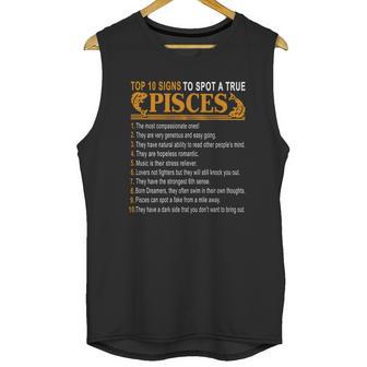 Top 10 Signs To Spot A True Pisces Unisex Tank Top | Favorety