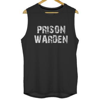 Top Prison Warden For Halloween Prison Costume Shirt Unisex Tank Top | Favorety DE