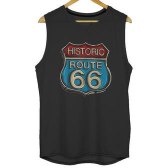 Historic Route 66 Road Sign Highway Unisex Tank Top | Favorety DE