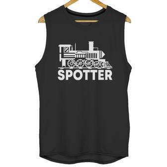 Trainspotter Design Trainspotting Locomotive Steam Engine Gift Graphic Design Printed Casual Daily Basic Unisex Tank Top | Favorety DE