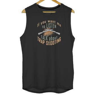 Trap Shooting Funny Clay Target Shooter Unisex Tank Top | Favorety