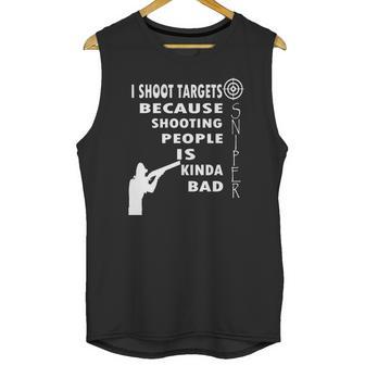 Trap Shooting Shirt Funny Skeet Shooting Shirt Unisex Tank Top | Favorety AU