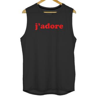 Trendy Cute Jadore French Saying I Love Girls Gift Unisex Tank Top | Favorety CA