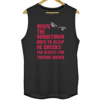 Trevor Bauer Cleveland Baseball Sports Boogeyman Unisex Tank Top | Favorety AU