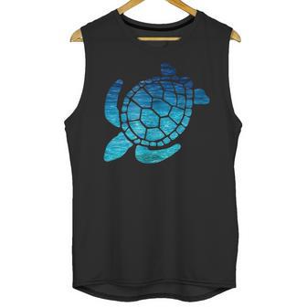 Turtle Lovers Blue Aqua Colors Beach T Cutes Unisex Tank Top | Favorety UK