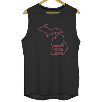 Ugp Campus Apparel Worst State Ever Basic Unisex Tank Top | Favorety UK