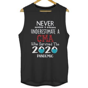 Never Underestimate Who Survived The Pandemic Cma Unisex Tank Top | Favorety AU