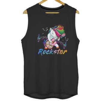 Unicorn Rock Star Guitar Rocking Music Singer Unisex Tank Top | Favorety AU