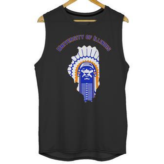 Univercity Of I Illinois Chief Unisex Tank Top | Favorety