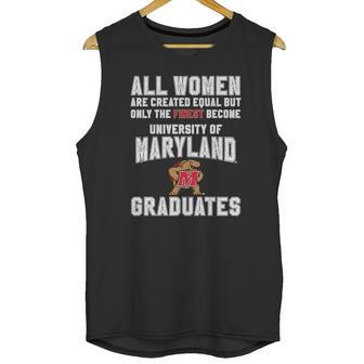 University Of Maryland Graduated Woman Unisex Tank Top | Favorety UK