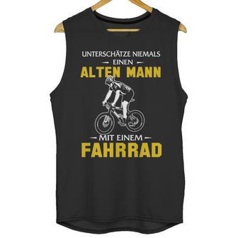 Unterschätze Niemals Einen Alten Mann Mit Einem Fahrrad Unisex Tank Top | Favorety