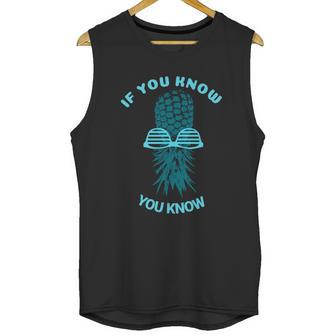 Upside Down Pineapple Gift Sharing Swinger Gift Unisex Tank Top | Favorety UK