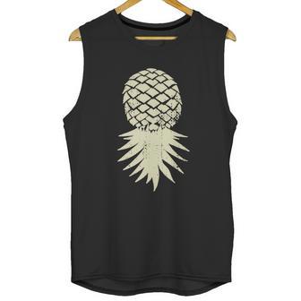 Upside Down Pineapple Subtle Vacation Funny Swinger Cute Gift Unisex Tank Top | Favorety CA