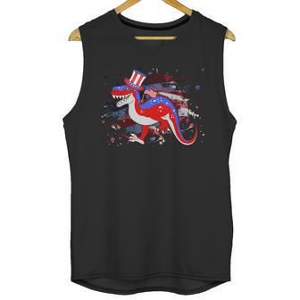 Usa Patriotic Presidential Dinosaur Unisex Tank Top | Favorety AU