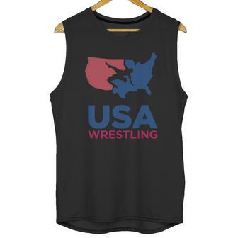 Usa Wrestling Eroded Unisex Tank Top | Favorety