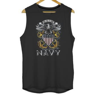 Usn Navy Full Print Eagle Hooded Unisex Tank Top | Favorety CA