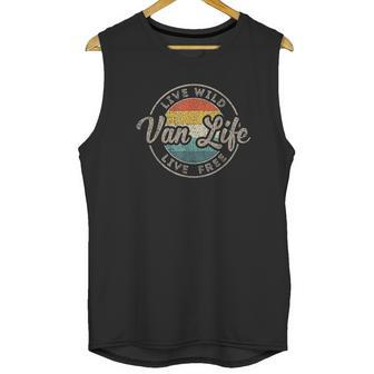 Van Life Clothing Retro Vintage Van Dwellers Vanlife Nomad Unisex Tank Top | Favorety