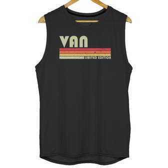 Van Name Personalized Retro Vintage 80S 90S Birthday Unisex Tank Top | Favorety CA