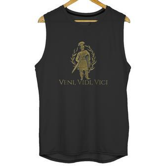 Veni Vidi Vici Gaius Julius Caesar Spqr Latin Quote Unisex Tank Top | Favorety UK