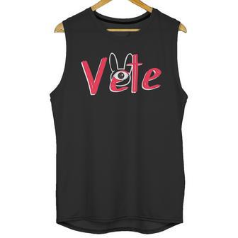 Vete One Eye Trap Bunny Silhouette Unisex Tank Top | Favorety DE