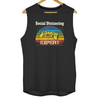 Video Game Social Distancing Expert Gamer Unisex Tank Top | Favorety UK