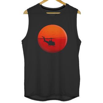 Vietnam Helicopter Sunset Unisex Tank Top | Favorety CA