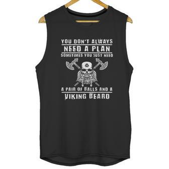 Viking Beard Viking Saying For Barbarians From Valhalla Unisex Tank Top | Favorety AU