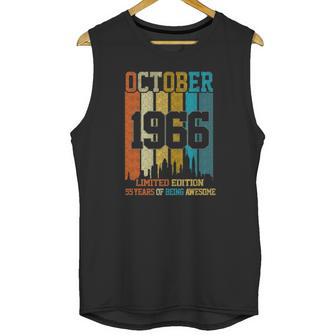 Vintage 1966 55 Years Old Made In October 1966 55Th Bday Unisex Tank Top | Favorety UK