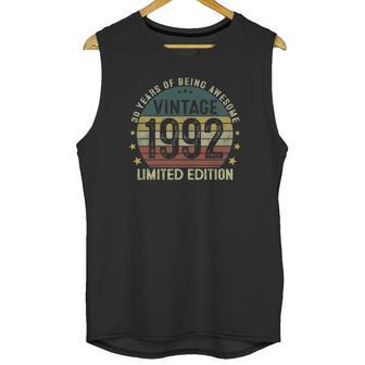 Vintage 1992 30 Years Old Gifts 30Th Birthday Gifts For Men Unisex Tank Top | Favorety DE