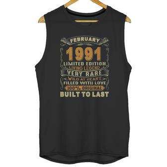 Vintage 31 Years Old February 1991 31St Birthday Gifts Idea Unisex Tank Top | Favorety CA