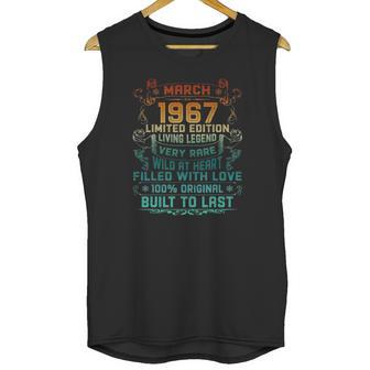 Vintage 55 Years Old March 1967 55Th Birthday Gift Unisex Tank Top | Favorety UK