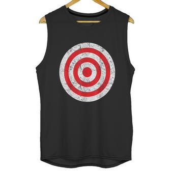 Vintage Bullseye Target Bulls Eye Funny Joke Unisex Tank Top | Favorety DE