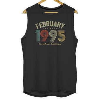 Vintage February 1995 26Th Birthday 26 Years Old Retro Gifts Unisex Tank Top | Favorety