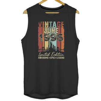 Vintage June 1996 25Th Birthday Decorations 25 Years Old Unisex Tank Top | Favorety