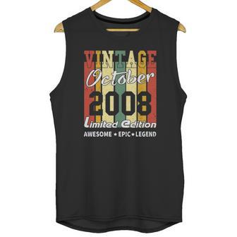 Vintage Limited Edition Birthday Decoration October 2008 Ver2 Unisex Tank Top | Favorety UK