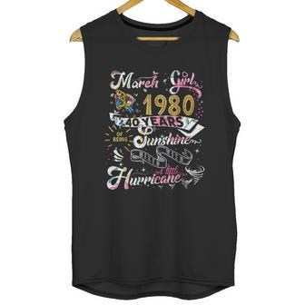 Vintage March 1980 Classic 40Th Birthday Gift 40 Years Old Unisex Tank Top | Favorety UK